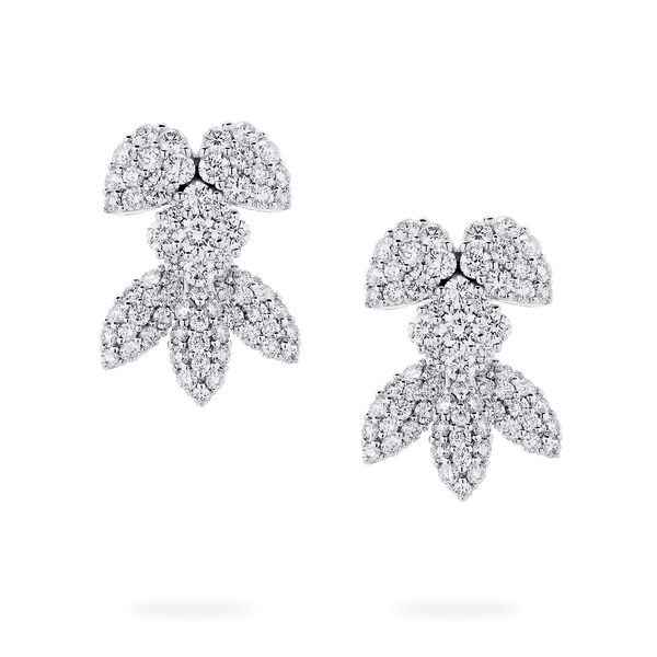 Diamond Snow Angel Earrings, Large